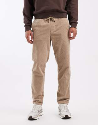 ONLY & SONS ONLY & SONS tapered cord trouser in beige-Neutral