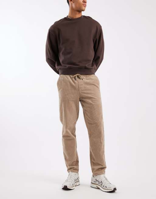 ONLY & SONS tapered cord trouser in beige, 2 of 5