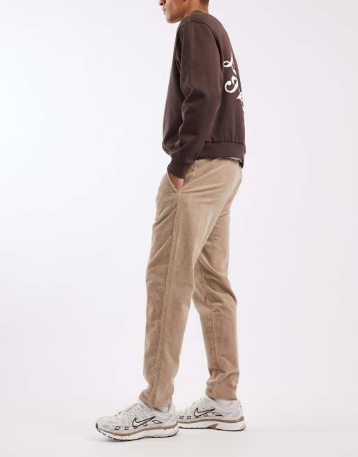 ONLY & SONS tapered cord trouser in beige, 3 of 5