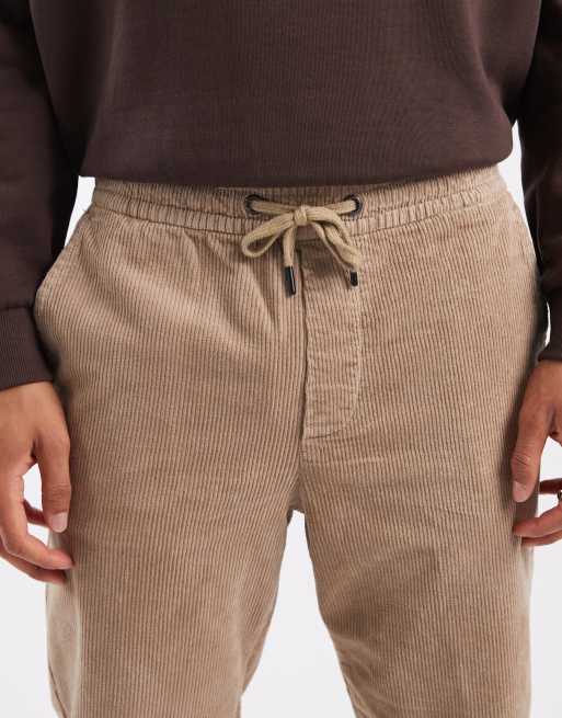 ONLY & SONS tapered cord trouser in beige, 4 of 5