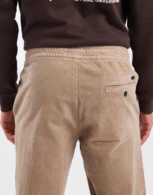 ONLY & SONS tapered cord trouser in beige, 5 of 5