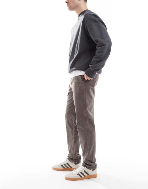 ONLY & SONS tapered cord trouser in light brown, 3 of 5