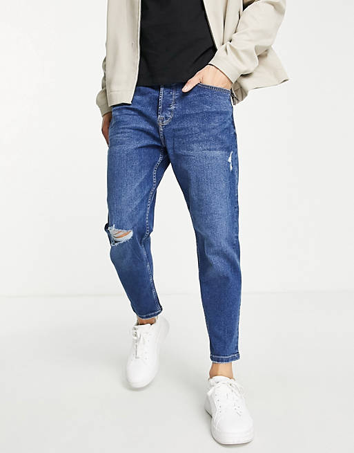 Only & tapered jeans in mid ASOS
