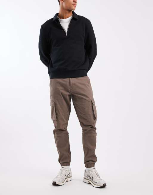 トップス c-boy style Mode Neutral (No.74) ONLY & SONS tapered cuffed cargo pants in light brown | ASOS