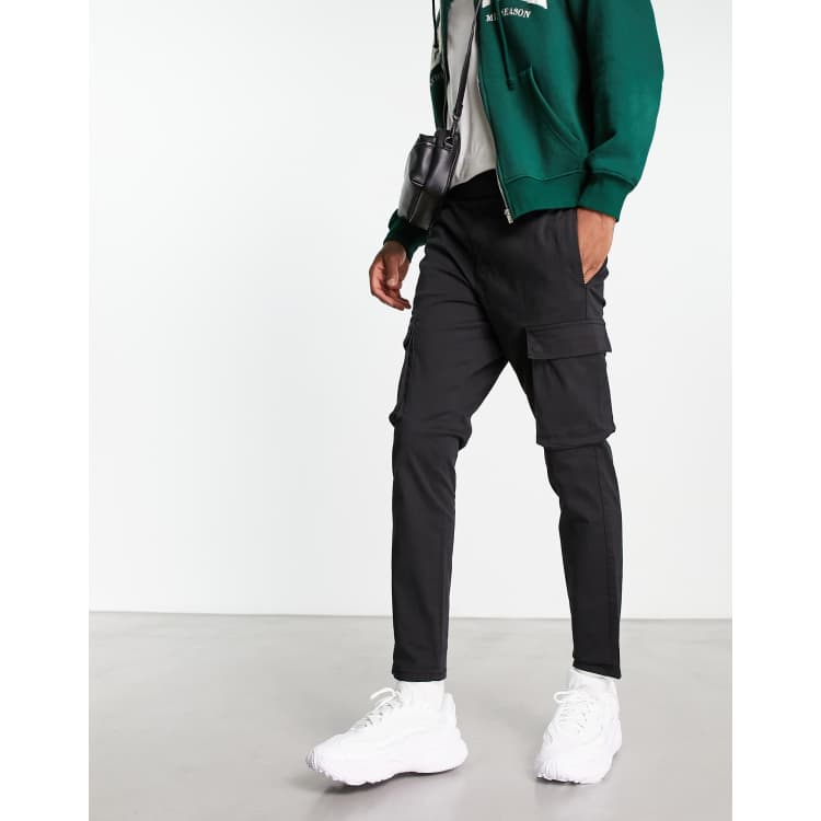 Slim fit tapered cargo hot sale pants