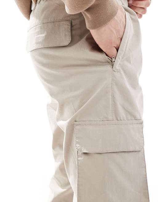 ONLY & SONS tapered tech cargo in stone, 5 of 5