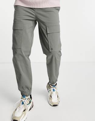 black cut out cargo pants