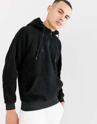 teddy half zip jumper