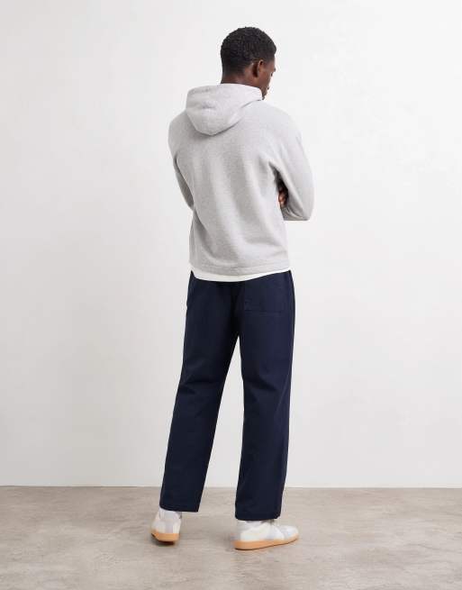 ONLY & SONS Toby locker zulaufende Hose aus Baumwolle in Marineblau, 7 von 10