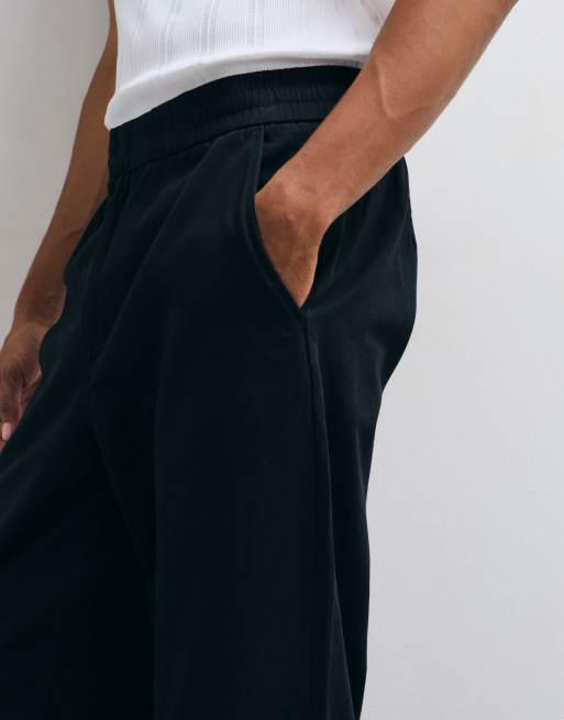 ONLY & SONS Toby loose tapered fit bomuldsbukser i sort, 5 af 5
