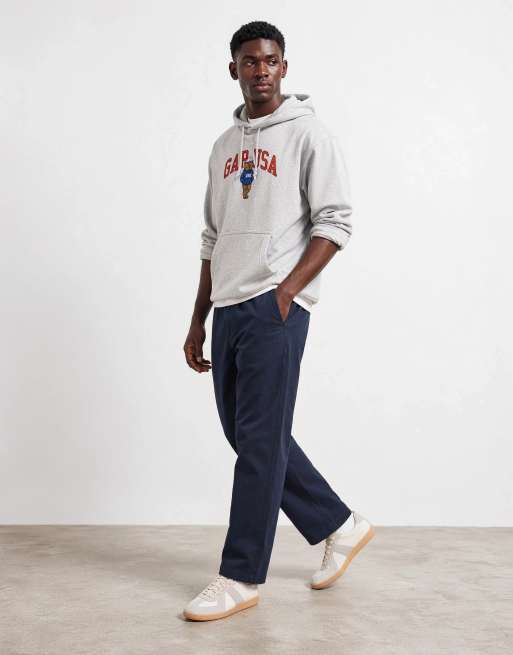 ONLY & SONS Toby pantalon ample fuselé en coton bleu marine, 6 de 10