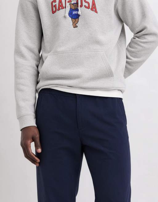 ONLY & SONS Toby pantalon ample fuselé en coton bleu marine, 9 de 10