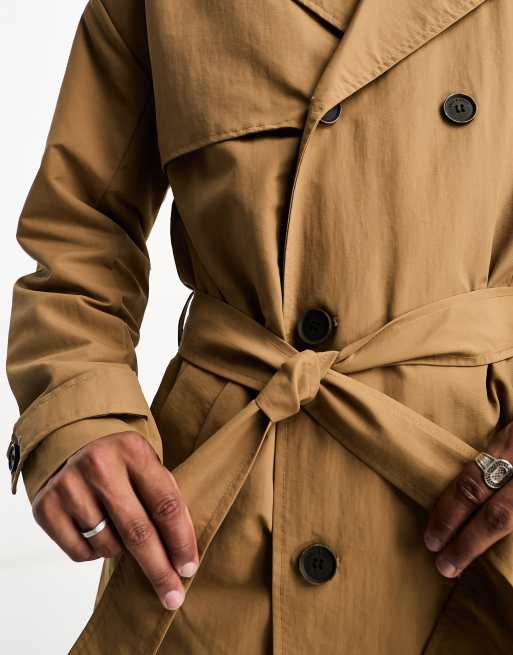 ONLY & SONS trench coat in beige, 2 of 4
