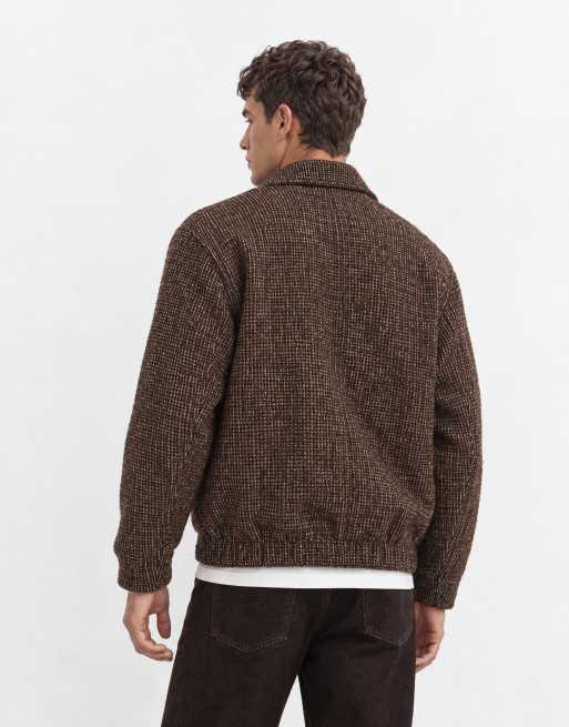 ONLY & SONS tweed jack in chocoladebruin, 6 van 9