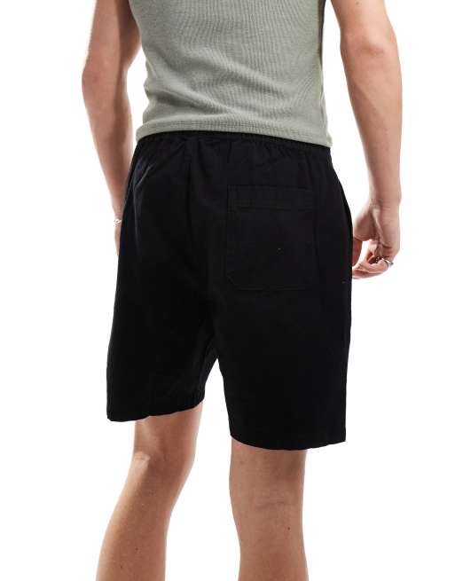 Only & Sons – Twillshorts zum Reinschlüpfen in Schwarz, 3 von 5