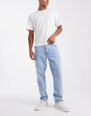 SONS - Tye - Lässige Jeans in heller Waschung mit schmal zulaufendem Schnitt-Blau Blau W36 L34