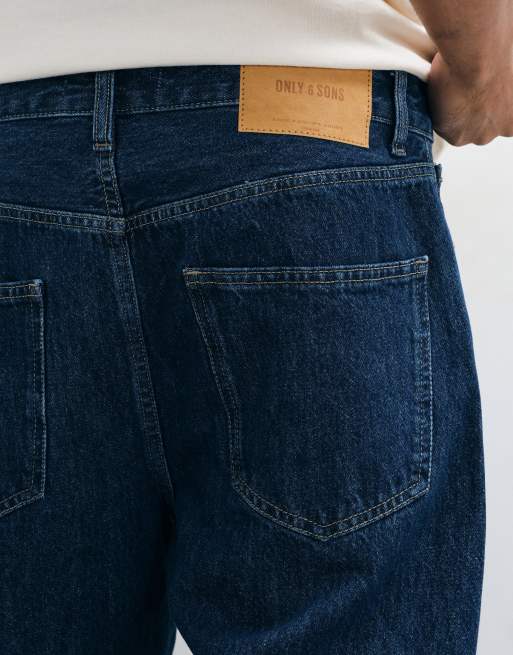 ONLY & SONS Tye loose tapered fit jeans in indigo denim, 2 of 5