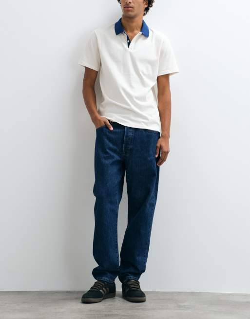 ONLY & SONS Tye loose tapered fit jeans in indigo denim, 3 of 5