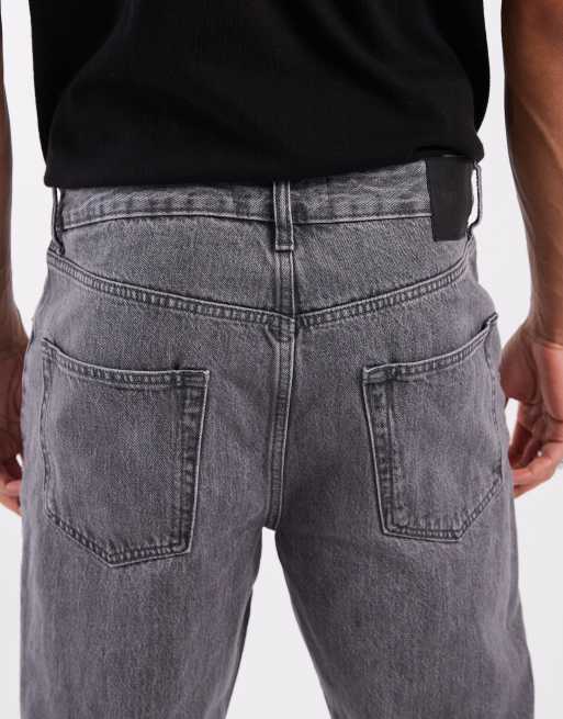 ONLY & SONS Tye loose tapered jeans in grey , 5 of 5