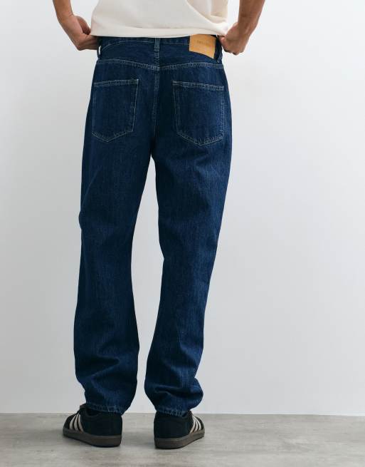 ONLY & SONS Tye löst avsmalnande jeans i indigodenim, 5 av 5