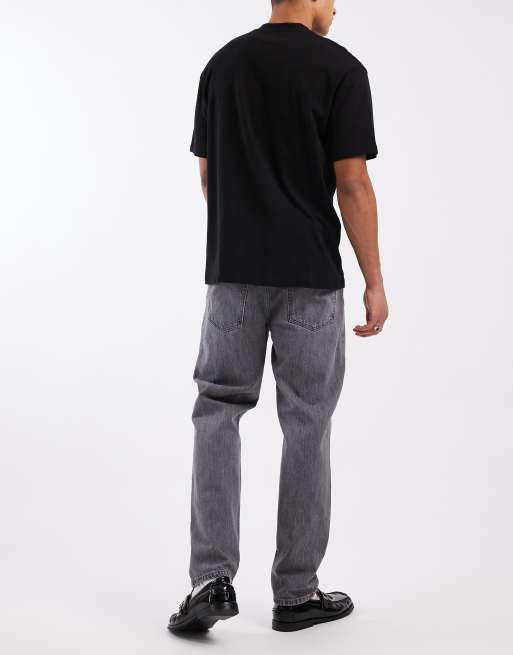 Only & Sons – Tye – Szare luźne jeansy zwężane , 3 z 5