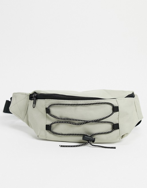 Only & Sons utility bum bag in beige