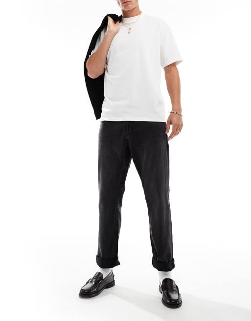 Only & Sons - Vasket sorte jeans i regular fit