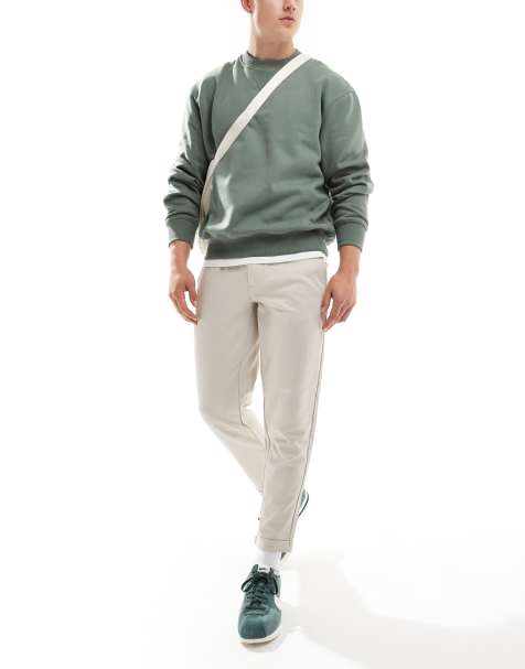 ONLY & SONS – Verkürzte Hose in Cremeweiß mit schmal zulaufendem Schnitt  - view 1
