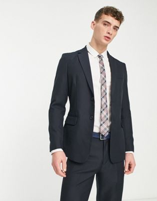 Only & Sons slim fit suit jacket in dark navy - ASOS Price Checker
