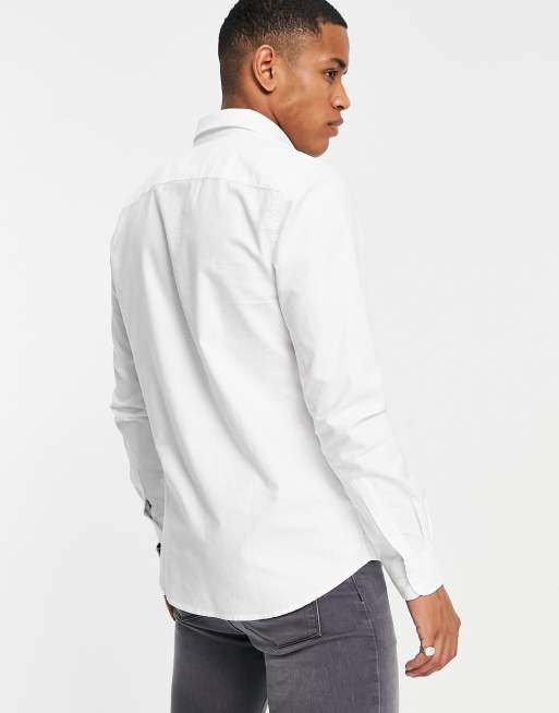 Only & Sons – Vit, smal oxfordskjorta med button down-krage, 2 av 4