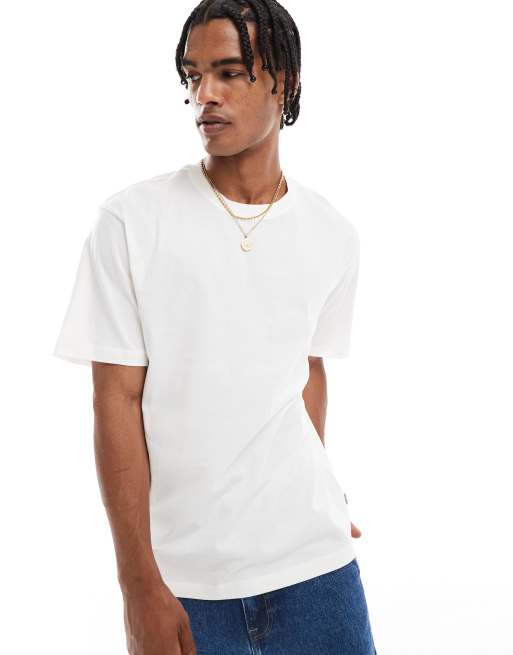 ONLY & SONS – Vit t-shirt i oversize med fågeltryck baktill, 2 av 4