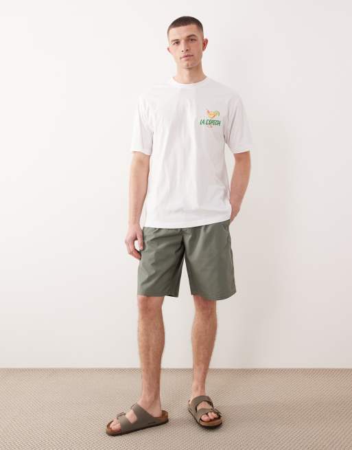 ONLY & SONS – Vit t-shirt i oversize med margaritatryck baktill, 3 av 5