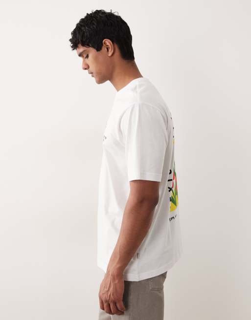 ONLY & SONS – Vit t-shirt i oversize med Mexico-tryck baktill, 4 av 5