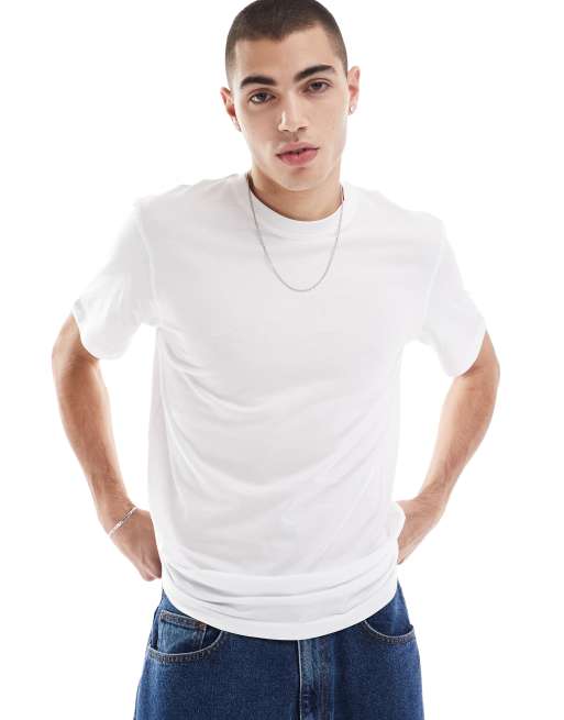 Only & Sons – Vit t-shirt i regular fit