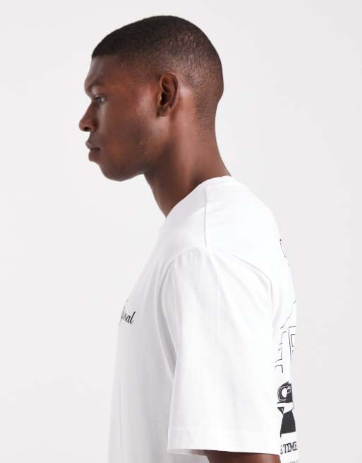 ONLY & SONS – Vit t-shirt i relaxed fit med biltryck på ryggen, 4 av 5