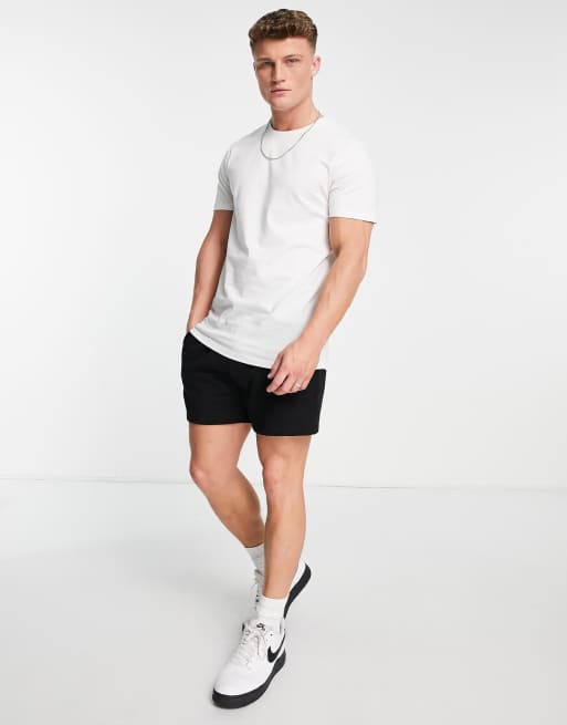 Only & Sons – Vit t-shirt longline-modell med rundad nederkant, 3 av 4