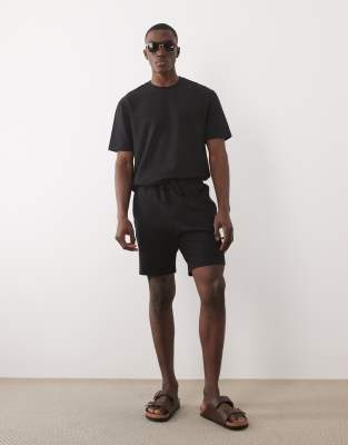 ONLY & SONS ONLY & SONS waffle short co-ord black
