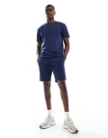 [ONLY & SONS] ONLY & SONS waffle shorts in navy (part of a set) S NAVAL ACADEMY