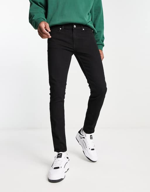 Only & Sons – Warp – Czarne jeansy o obcisłym kroju 