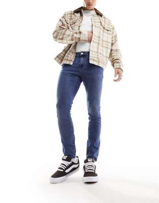 Only & Sons Warp Skinny Fit Jeans In Blue