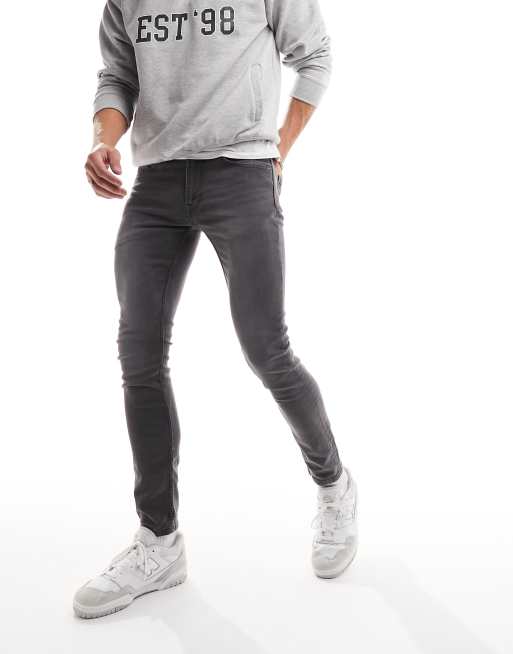 Asos grey jeans sales mens