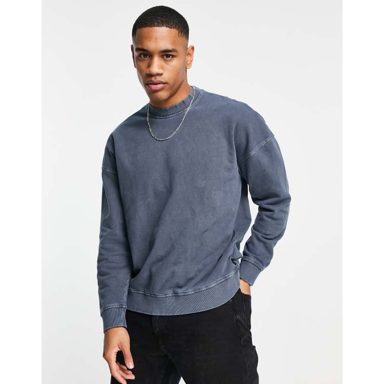 Grey discount wash sweatshirt