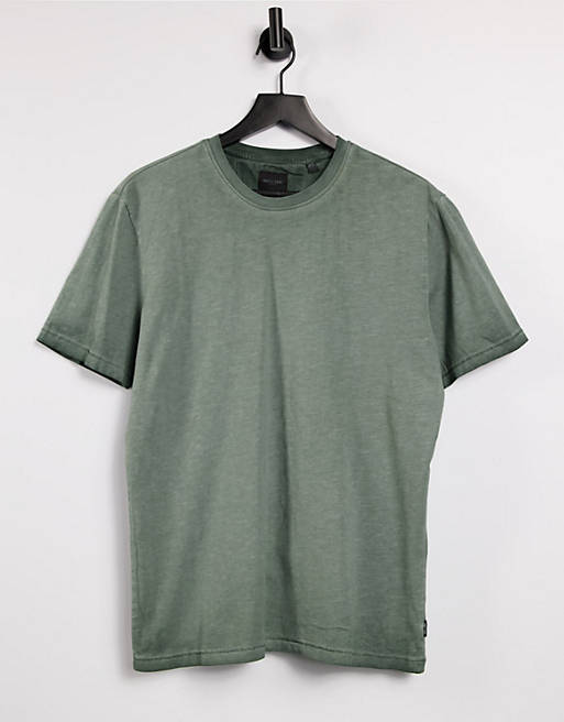 Only & Sons washed T-shirt in grey | ASOS
