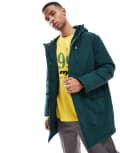 [ONLY & SONS] ONLY & SONS water repellent hooded parka in dark green M Ponderosa pine