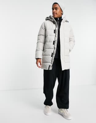 waterproof padded coat with hood