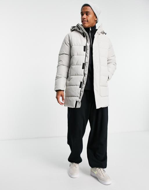 Waterproof longline hot sale padded coat