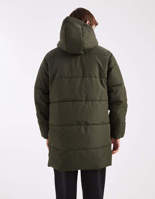 ONLY & SONS – Wattierter Parka in Dunkelgrün, 3 von 5
