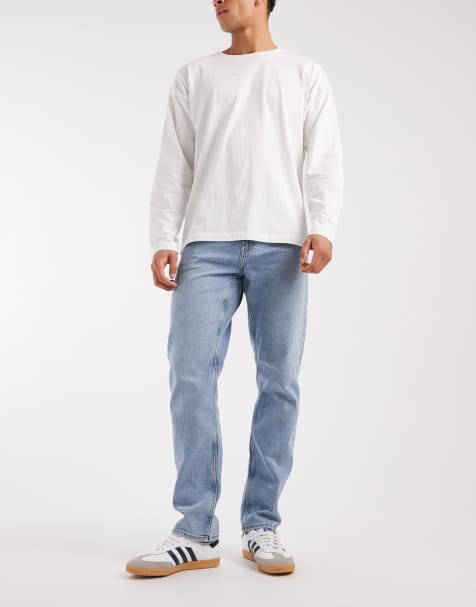 ONLY & SONS - Weft - Lyseblå jeans i vintage-vask med regular fit-pasform - view 1