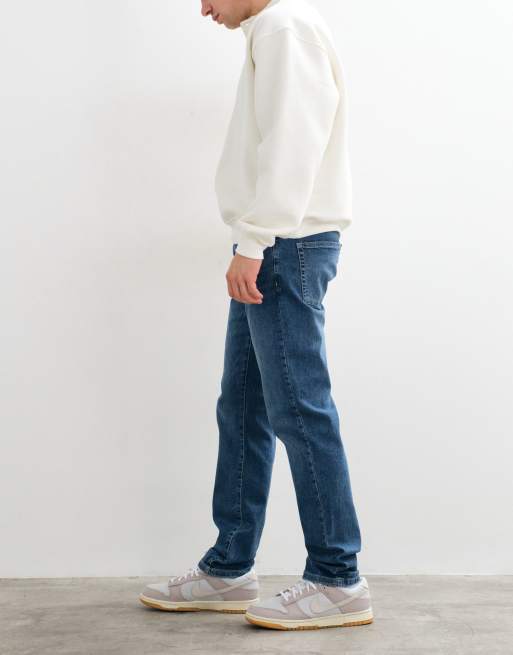 Only & Sons – Weft – Mellanblå stretch jeans i regular fit, 2 av 5