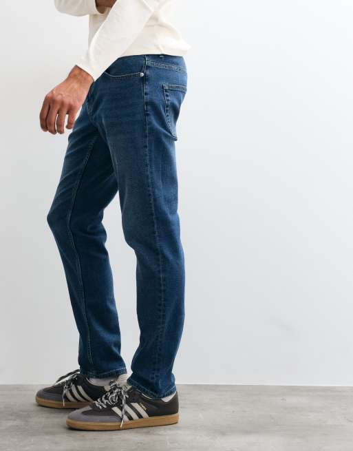 ONLY & SONS weft regular fit jeans i mellanblå denim, 3 av 5
